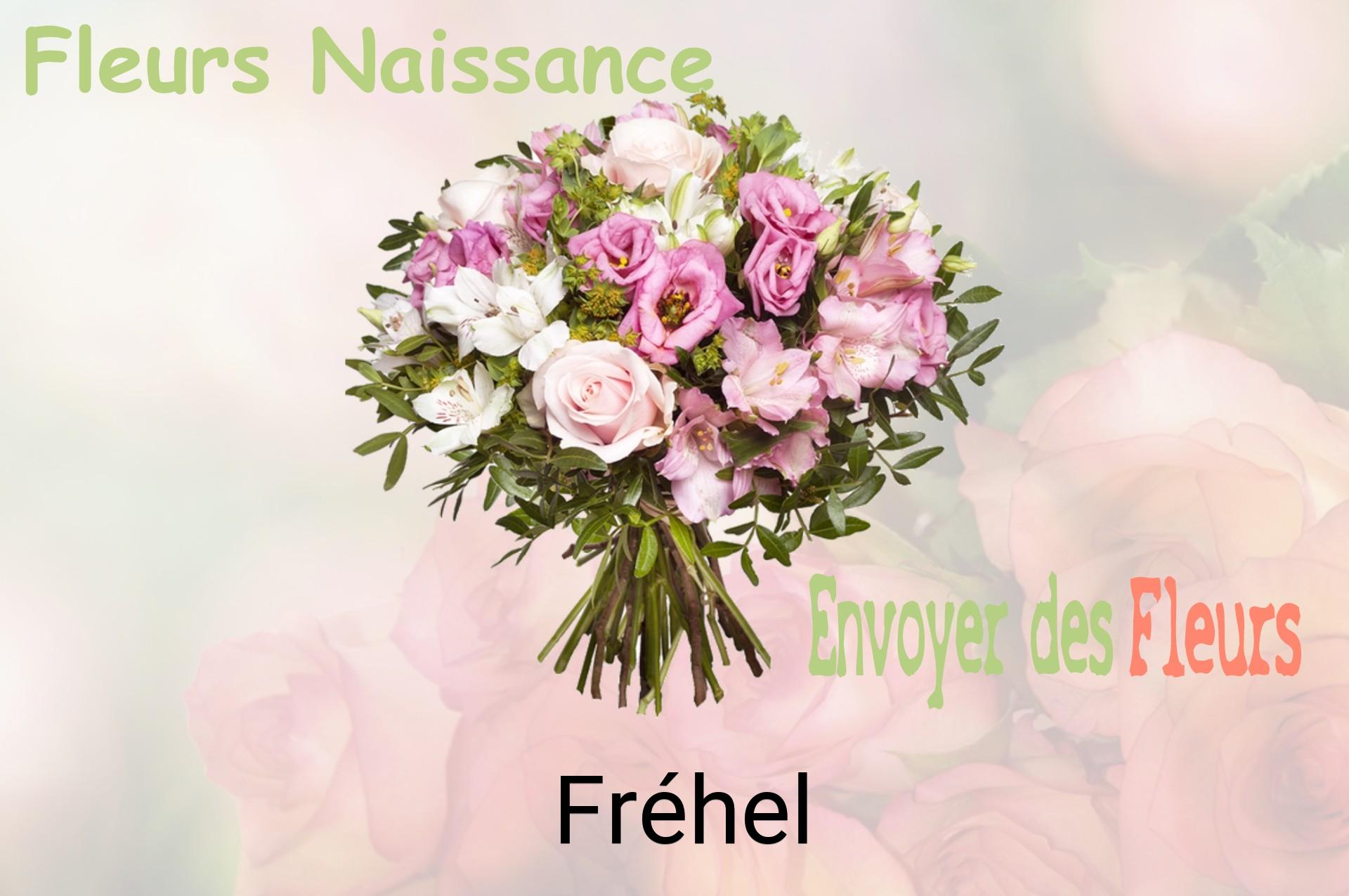 Bouquet de fleurs de naissance livré à Fréhel